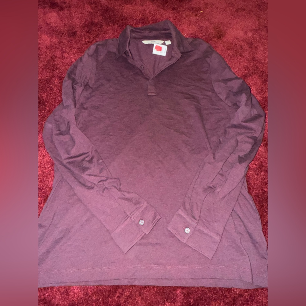 Joseph Abboud long sleeve polo dress shirt men’s XL NWT